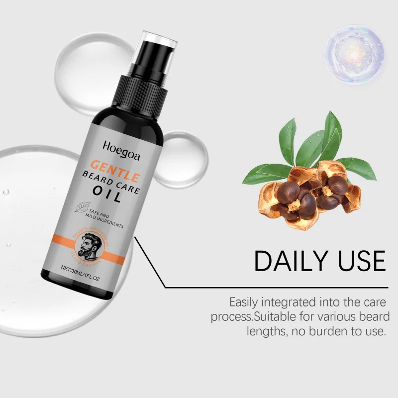 Мужское масло для бороды для ухода за ростом – натуральное увлажнение - Фотография_4