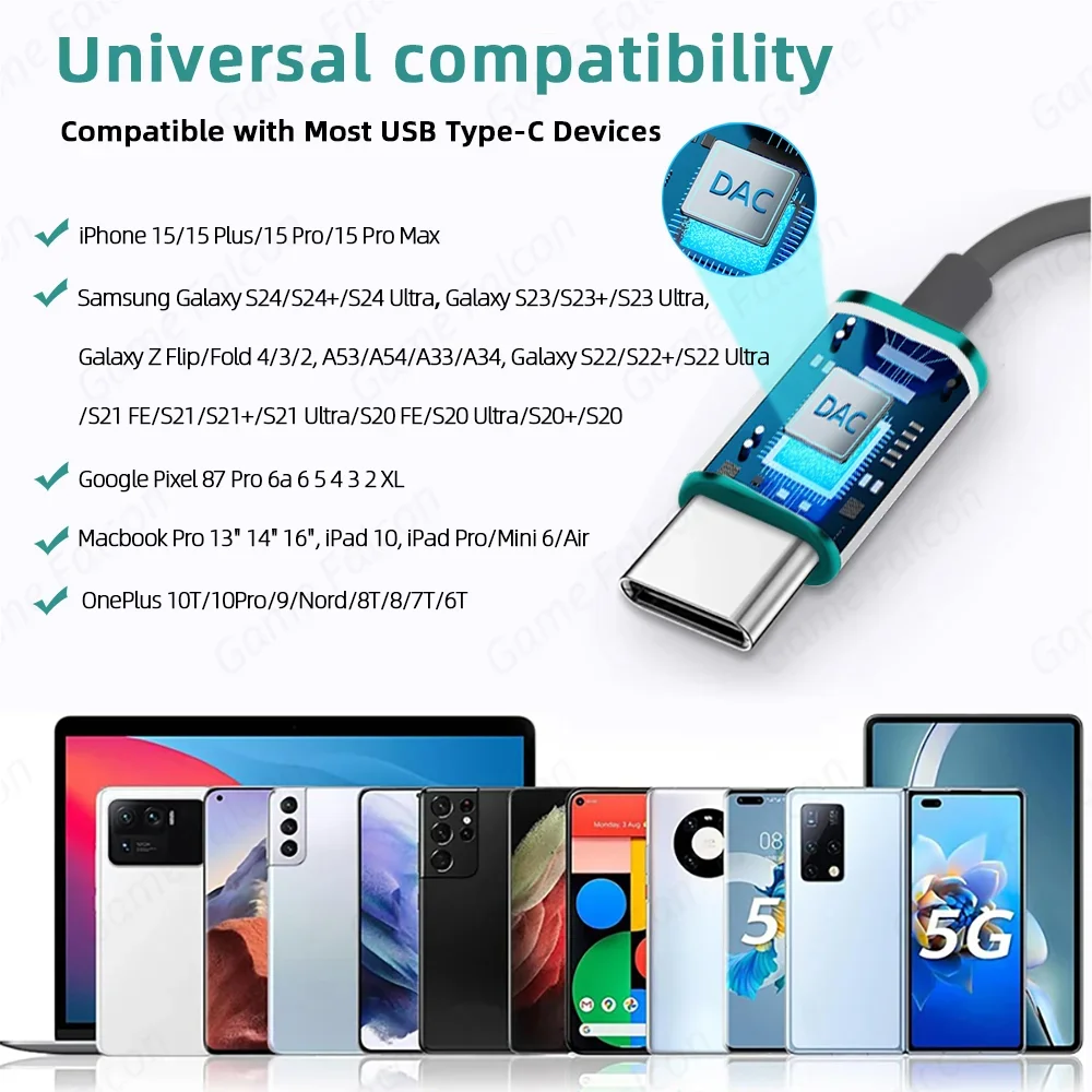 Usb type c наушники hifi бас стерео регулировка громкости микрофон 3 - Фотография_6