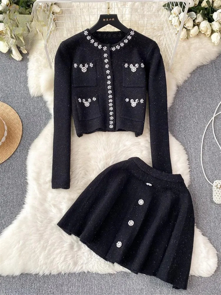 Вязаные костюмы в японском стиле с жемчугом - Фотография_3