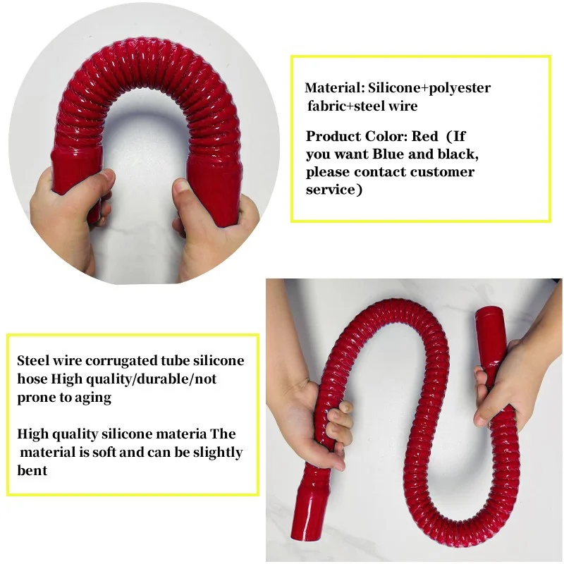 Красный силиконовый гибкий шланг - Фотография_6