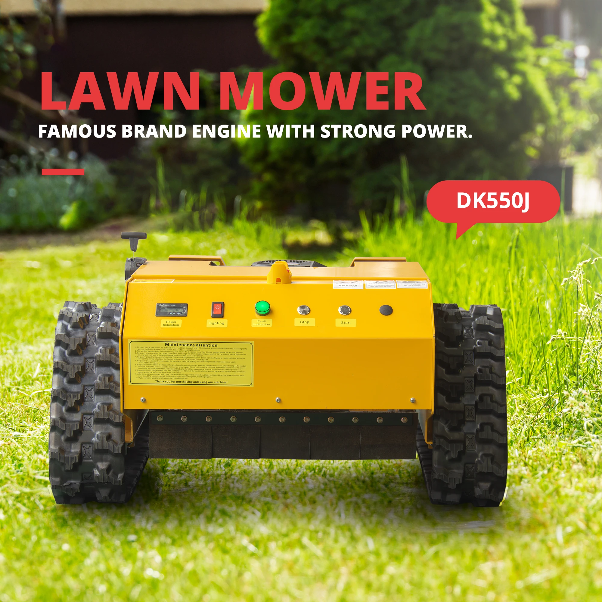 Беспроводная электрическая газонокосилка с дистанционным управлением - Фотография_5