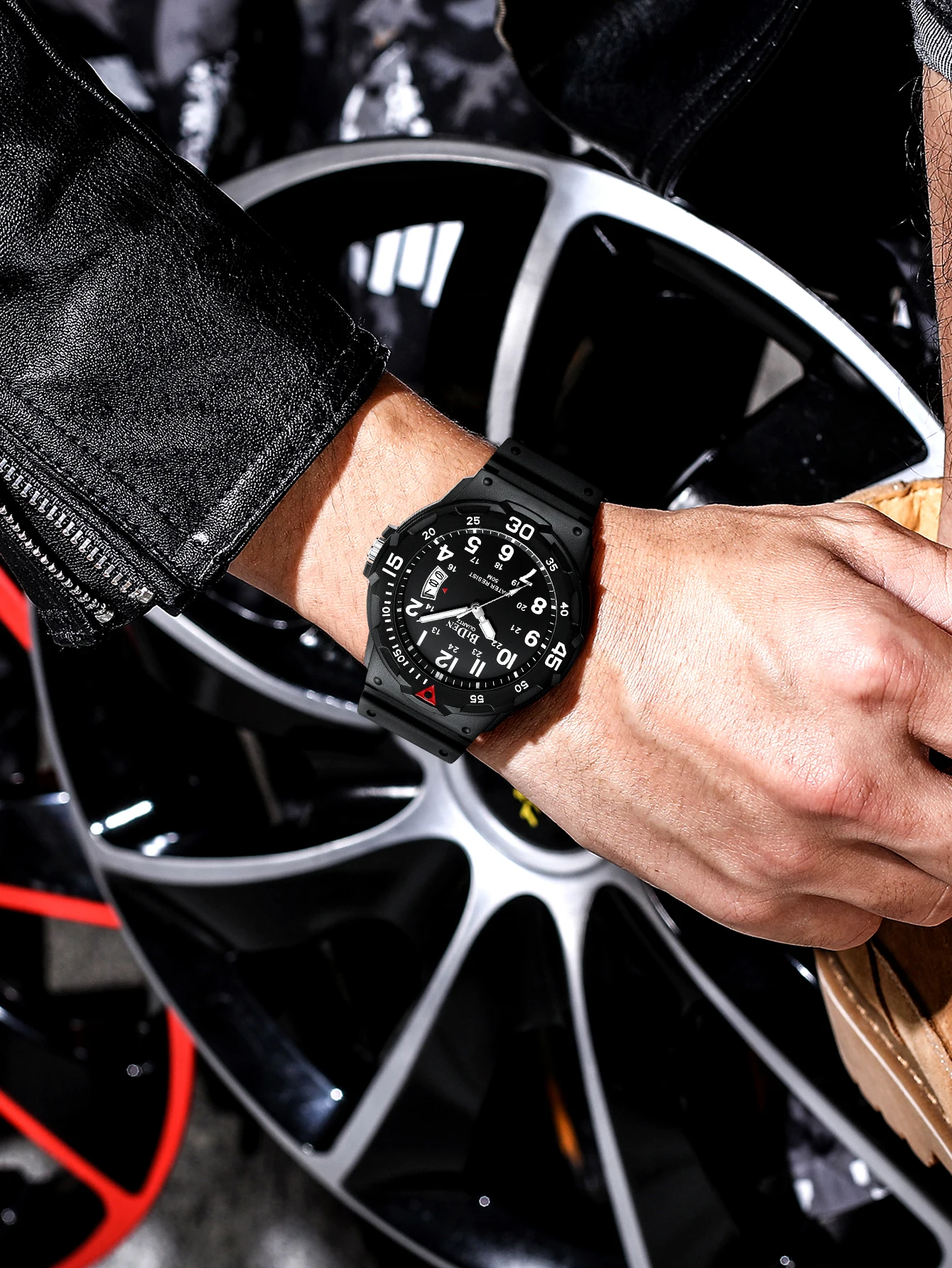 Многофункциональные кварцевые часы biden для мужчин - Фотография_5