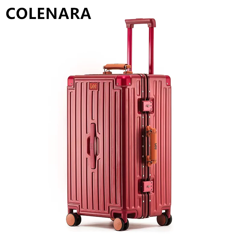 Мужской чемодан colenara с алюминиевой рамой