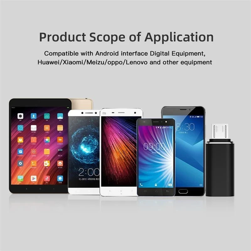 Разъем адаптера usb типа c к micro usb android для телефона - Фотография_5