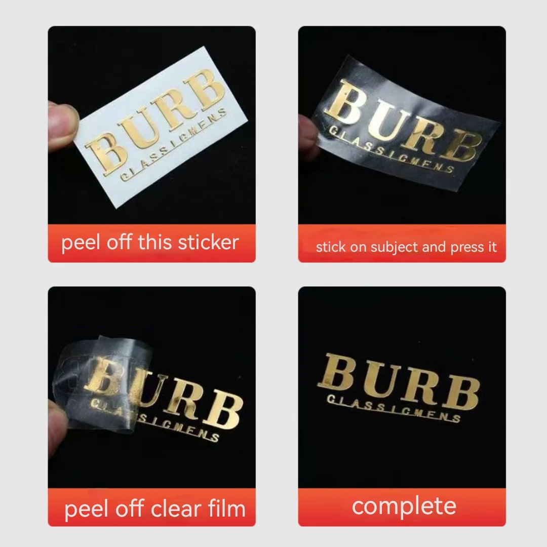 Пользовательские металлические наклейки с уф-переносом - Фотография_5