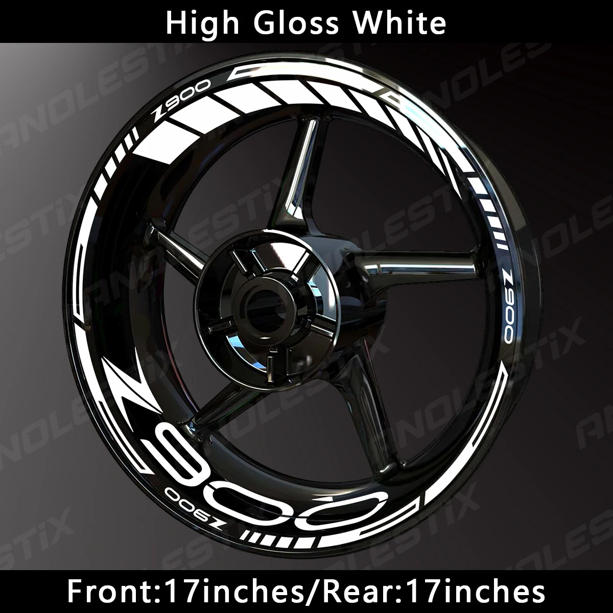 Светоотражающая наклейка на колесо мотоцикла anolestix - Фотография_4