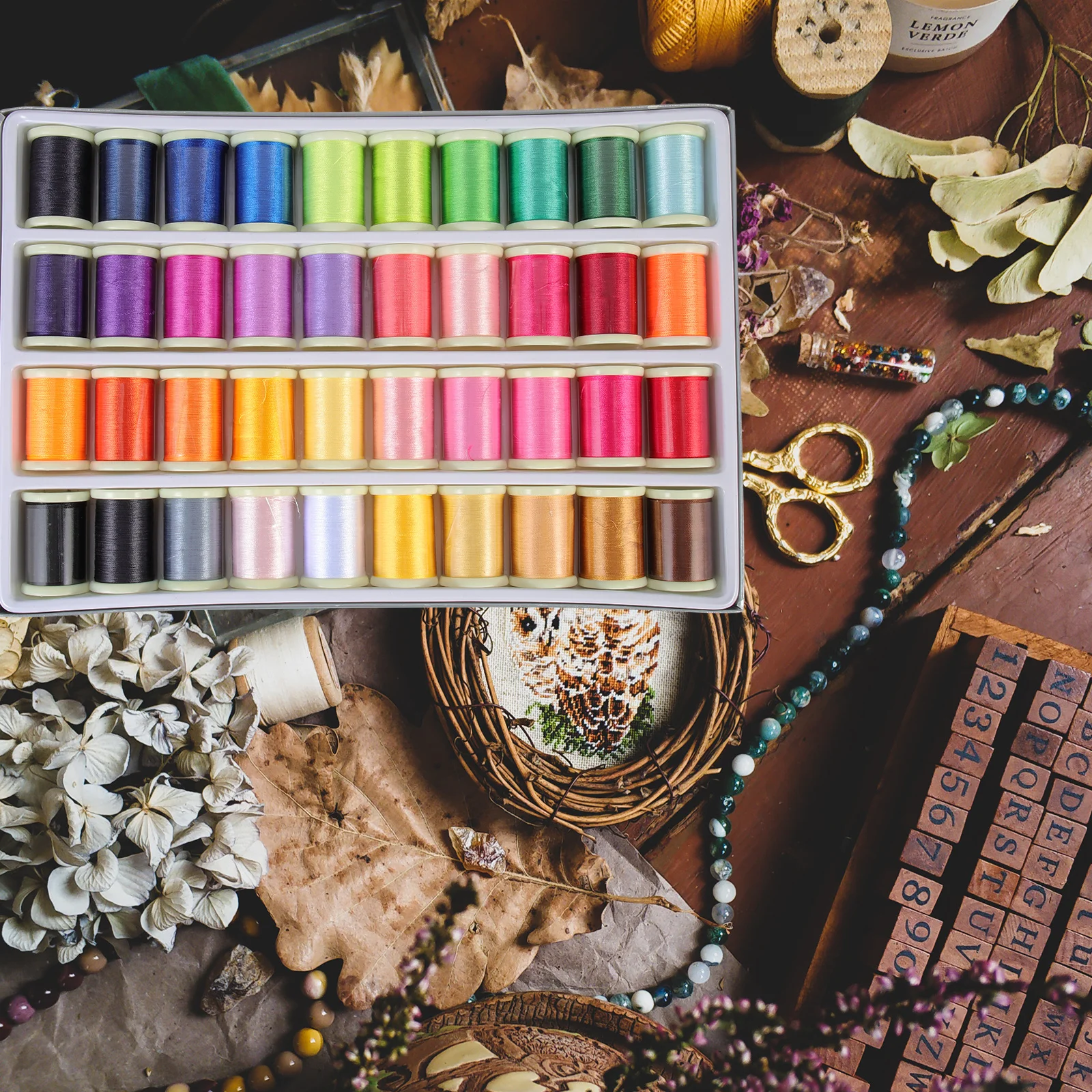 40-рулонная нить для вышивания - Фотография_5