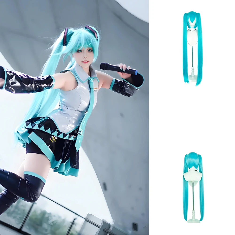 Аниме мику, синтетические волосы для косплея - Фотография_2