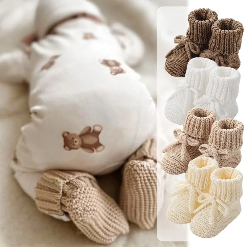 Детская обувь, вязаная обувь для младенцев