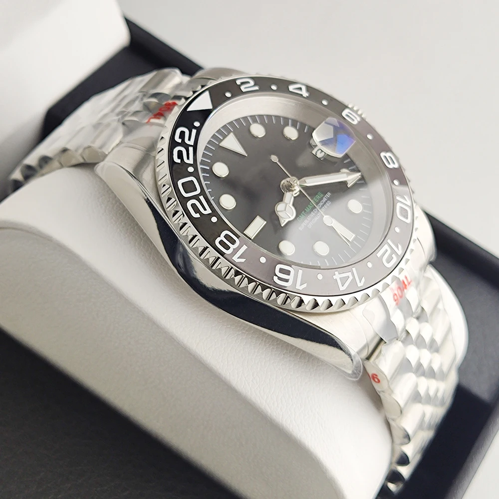 Часы gmt, мужские роскошные автоматические - Фотография_3