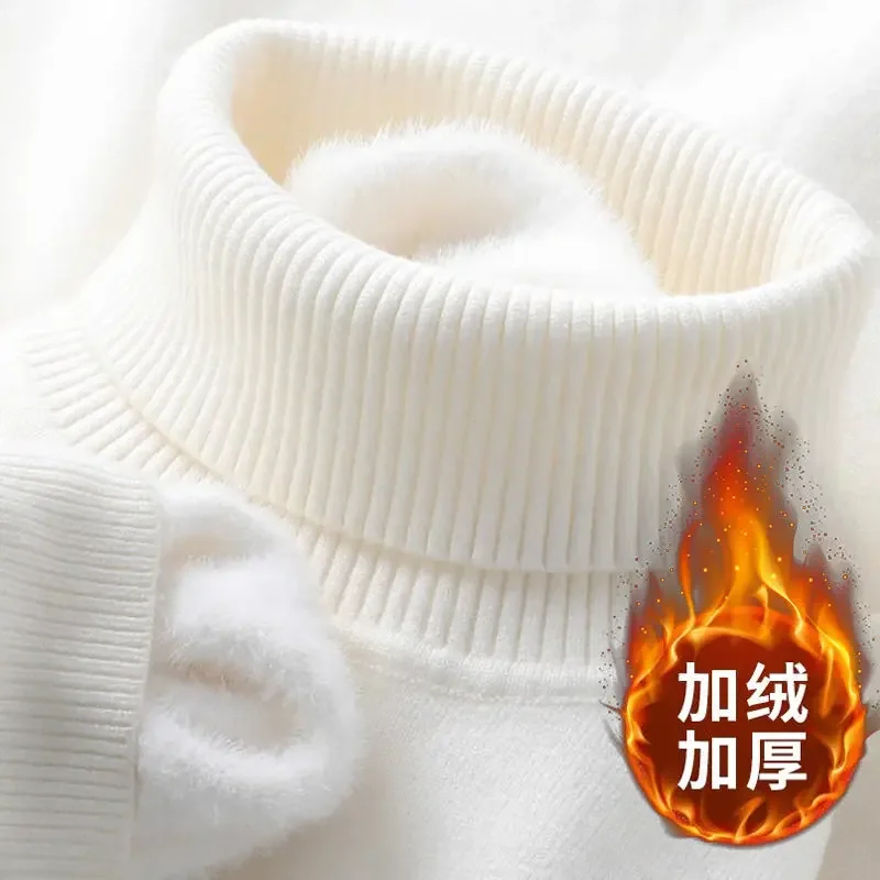 Осень-зима, мужской свитер с высоким воротником