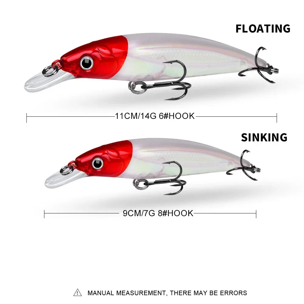 Приманка minnow 7 г 14 г 40 г светящиеся - Фотография_3