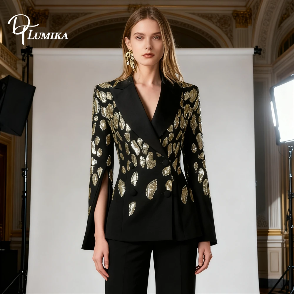 Dtlumika модный длинный пиджак с лацканами для женщин