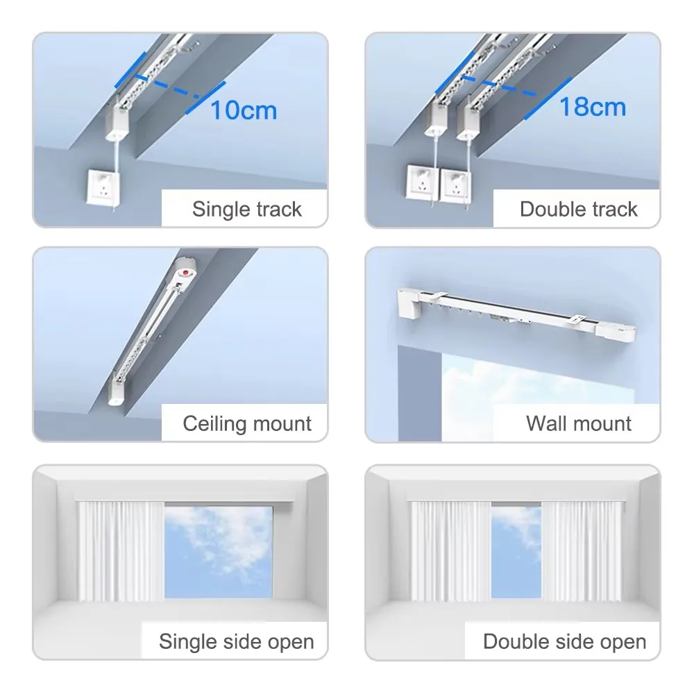 Новейший tuya wi-fi smart mini curtain motor - Фотография_4