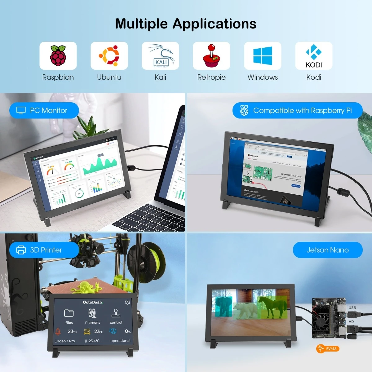 Elecrow 8-дюймовый hd сенсорный - Фотография_4