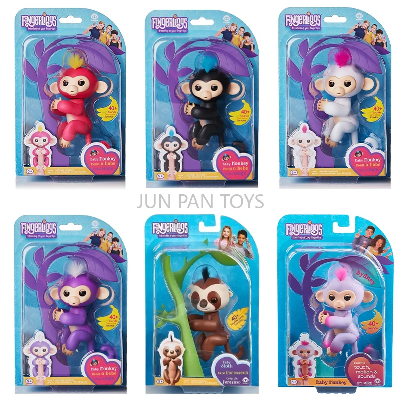 Оригинальные интерактивные детские игрушки-обезьянки fingerlings