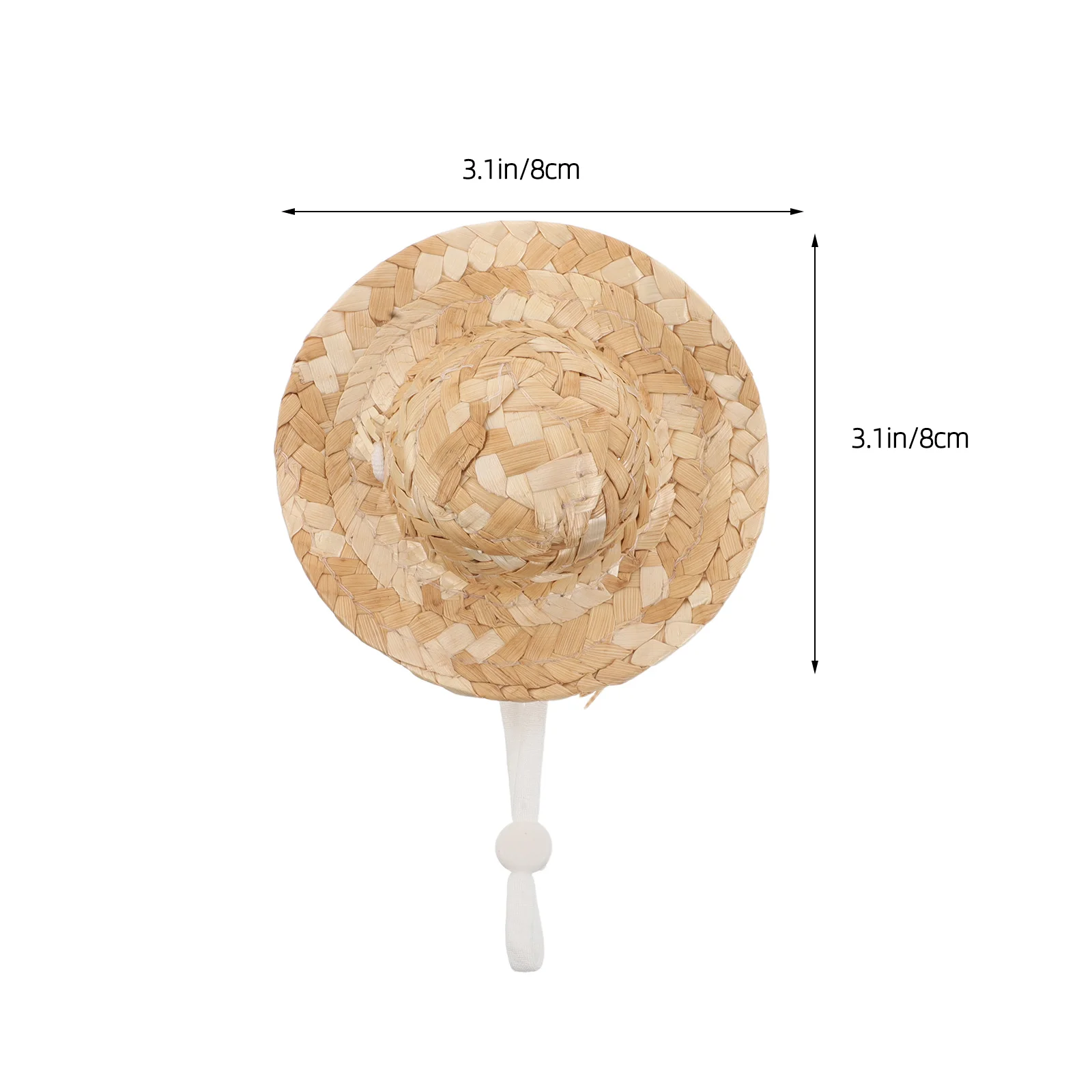 Мини-соломенные шляпы 8 см - Фотография_5