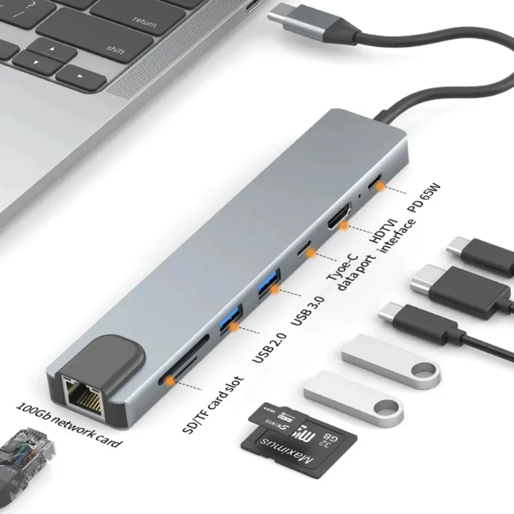 Док-станция для ноутбука usb 6 в 1 - Фотография_4