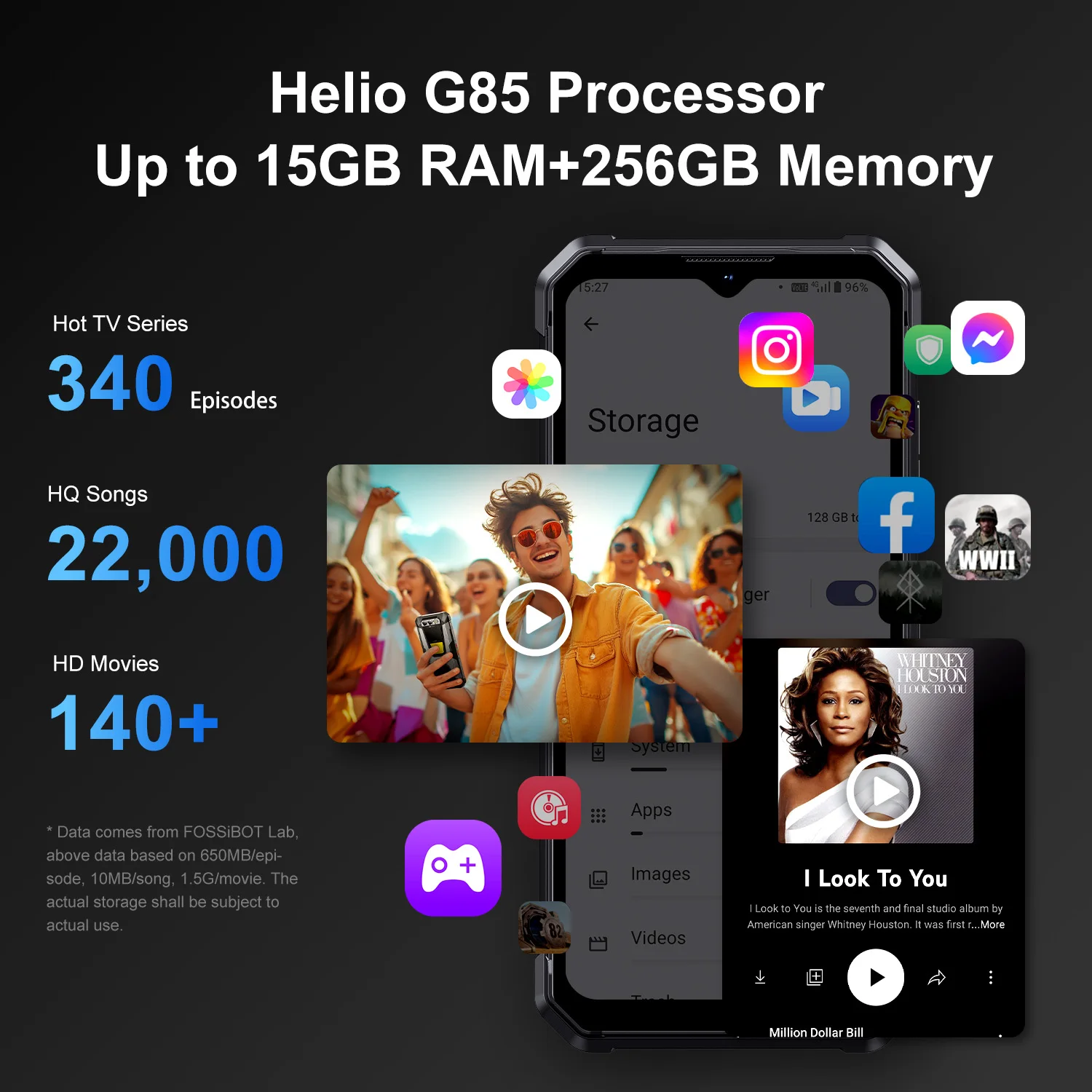 Прочный смартфон fossibot f106 pro mtk g85 - Фотография_2