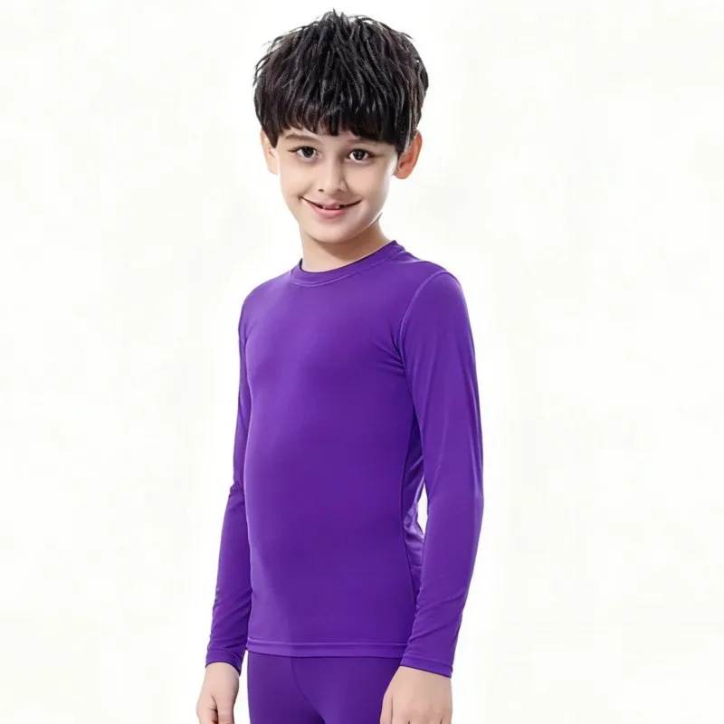 Детская длинная футболка для бега для мальчиков и девочек - Фотография_5