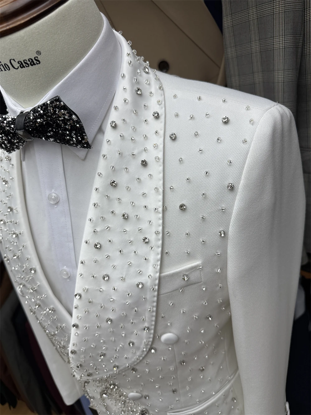 Dtlumika мужской костюм со стразами - Фотография_5