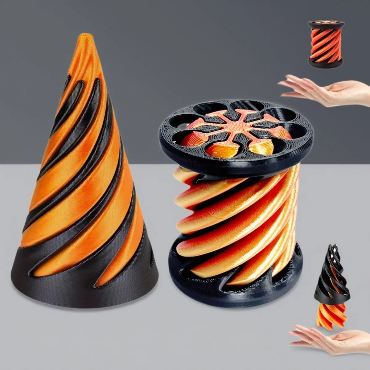 3d спиральный конус