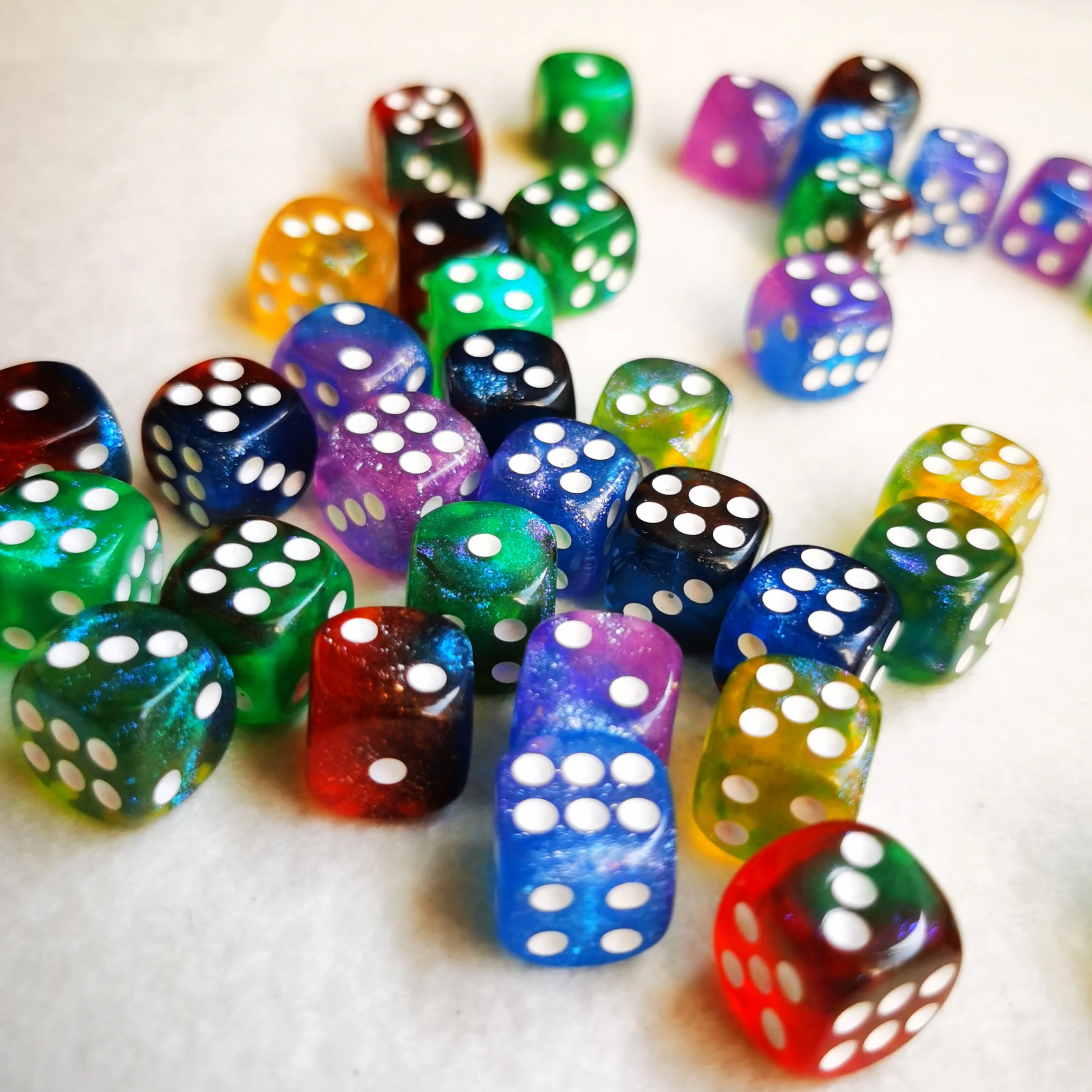 1,2 см d6 набор кубиков maths dice 10 шт - Фотография_2