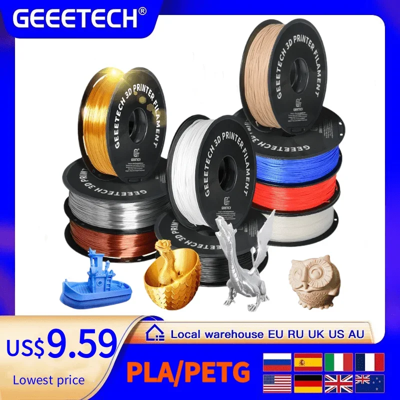 Нить для 3d-принтера geeetech pla petg пластик 1 кг 1