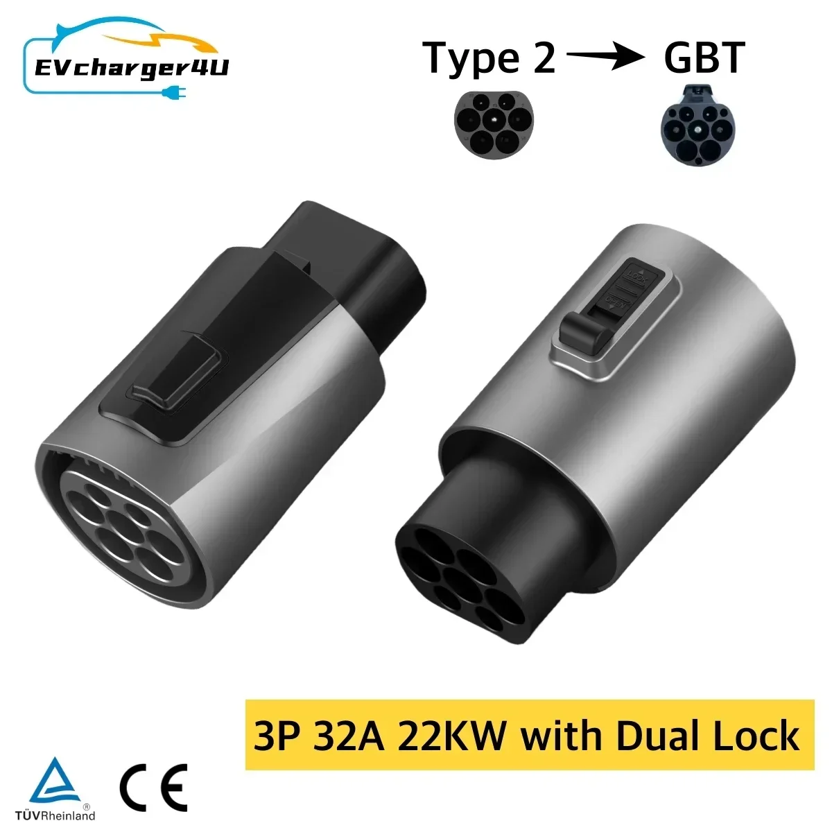 Evcharger4u iec62196 тип 2 к gbt