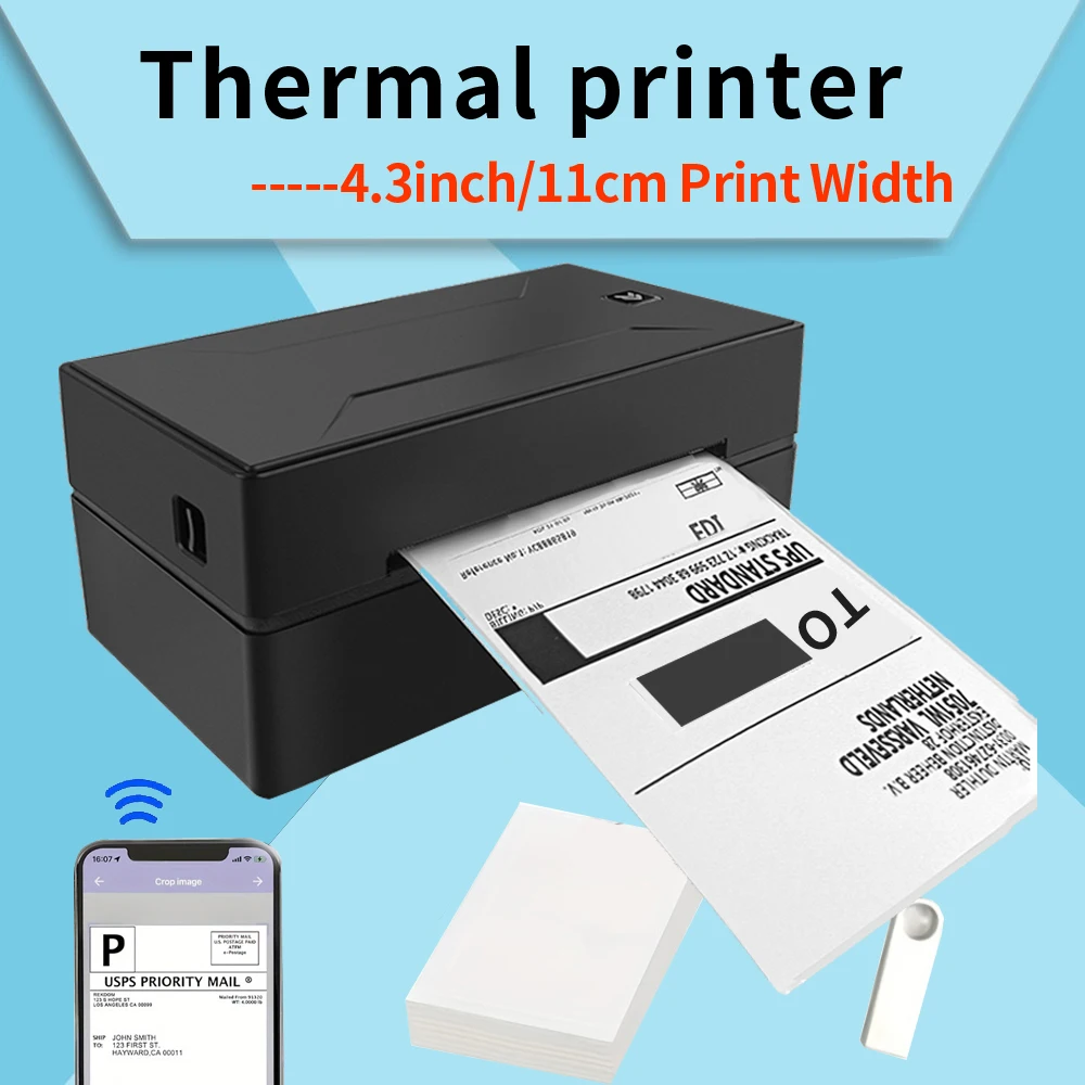 Умный принтер, черный бесчернильный принтер bluetooth