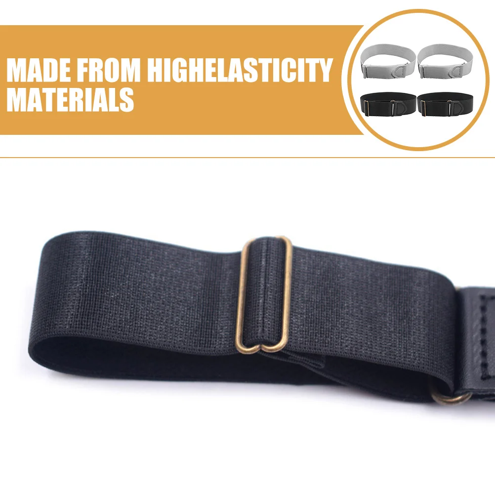 2 пары регулируемых нескользящих подвязок на рукавах рубашки - Фотография_4