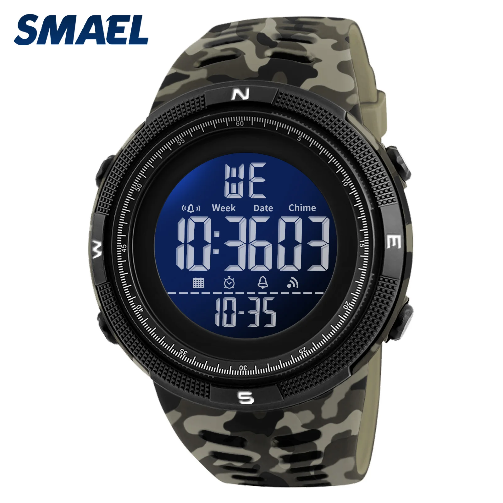 Smael цифровые часы военные мужские