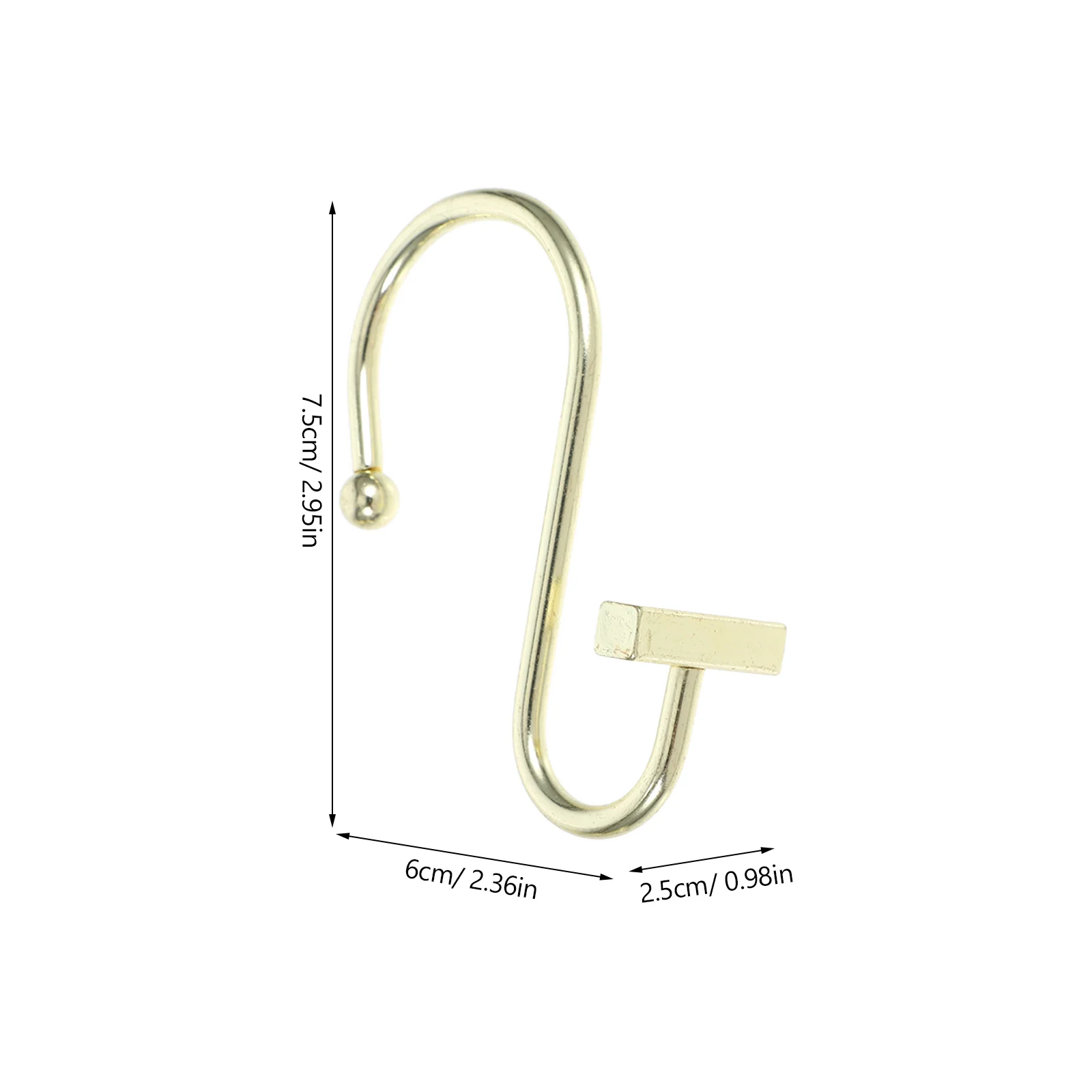 Металлические подвесные кольца для занавесок для душа - Фотография_4