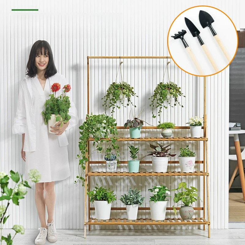 Складная деревянная подвесная кашпо