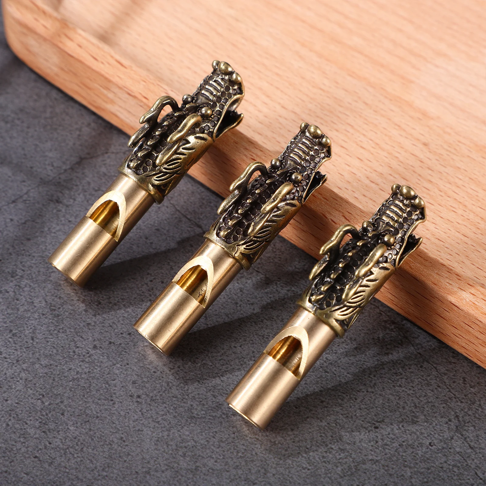 Латунные свистки с головой дракона - Фотография_4