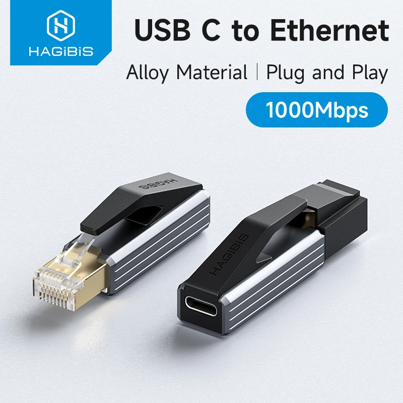 Адаптер hagibis usb c к ethernet