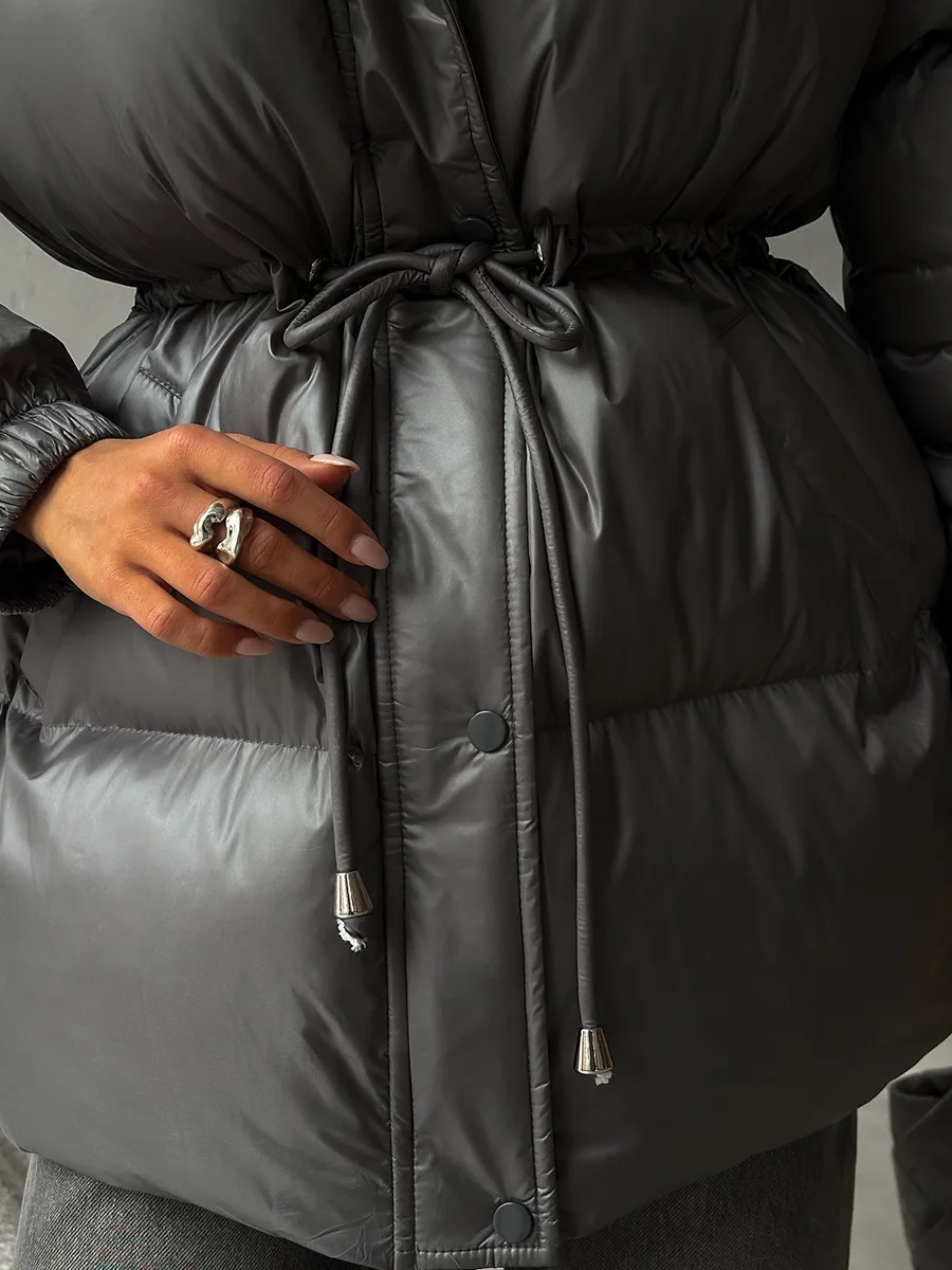 Новая модная теплая стеганая куртка - Фотография_5