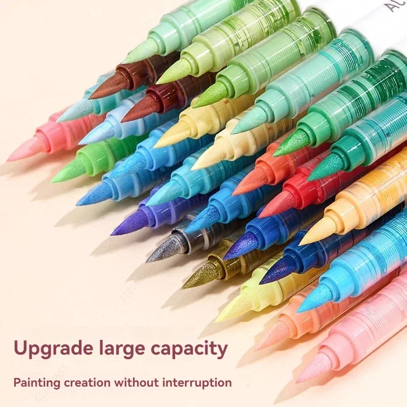 Набор акриловых маркеров разных цветов - Фотография_3