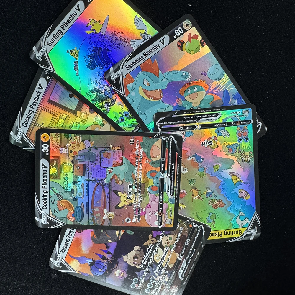 Ptcg world series цветные флэш-карты