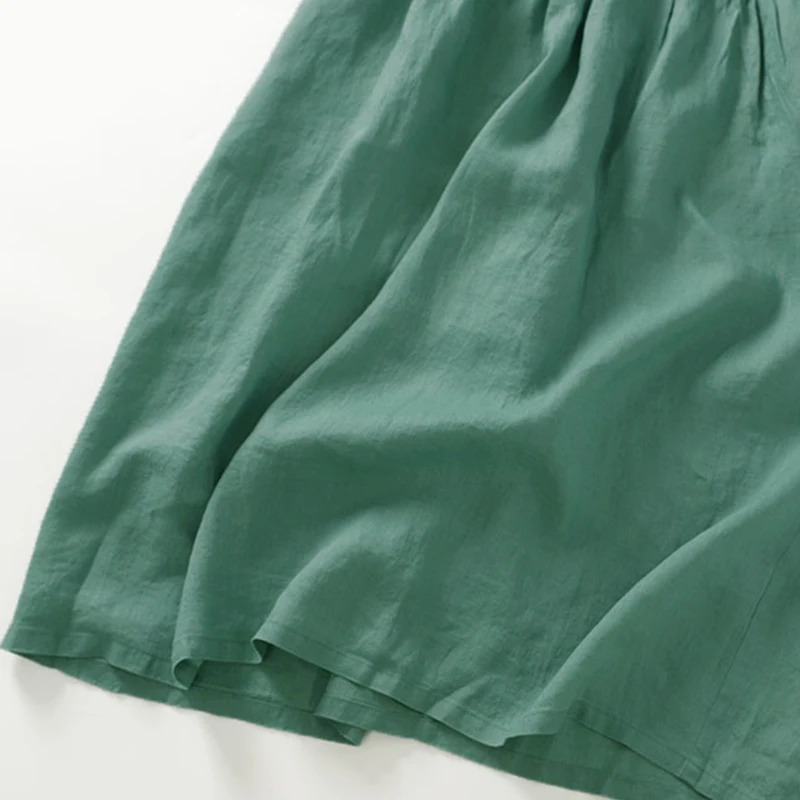 Шикарное платье из хлопка и льна - Фотография_6