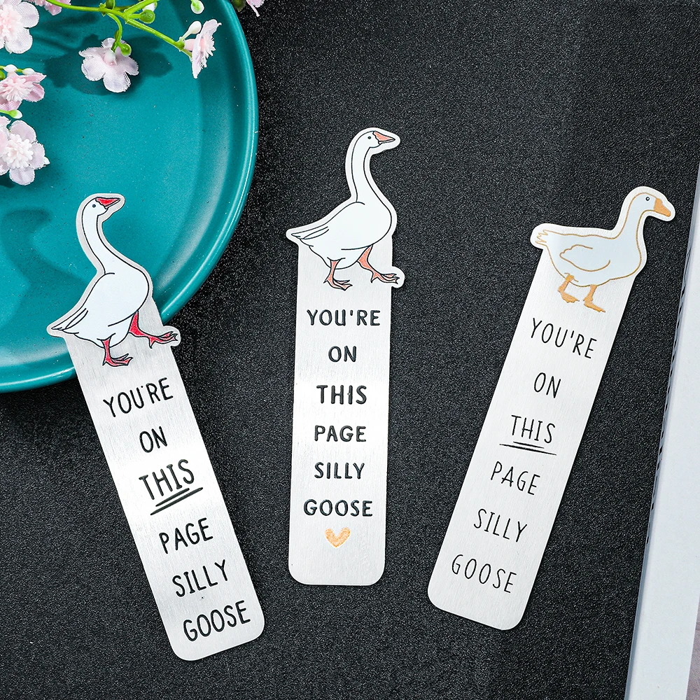 Серебряные закладки из нержавеющей стали silly goose - Фотография_4