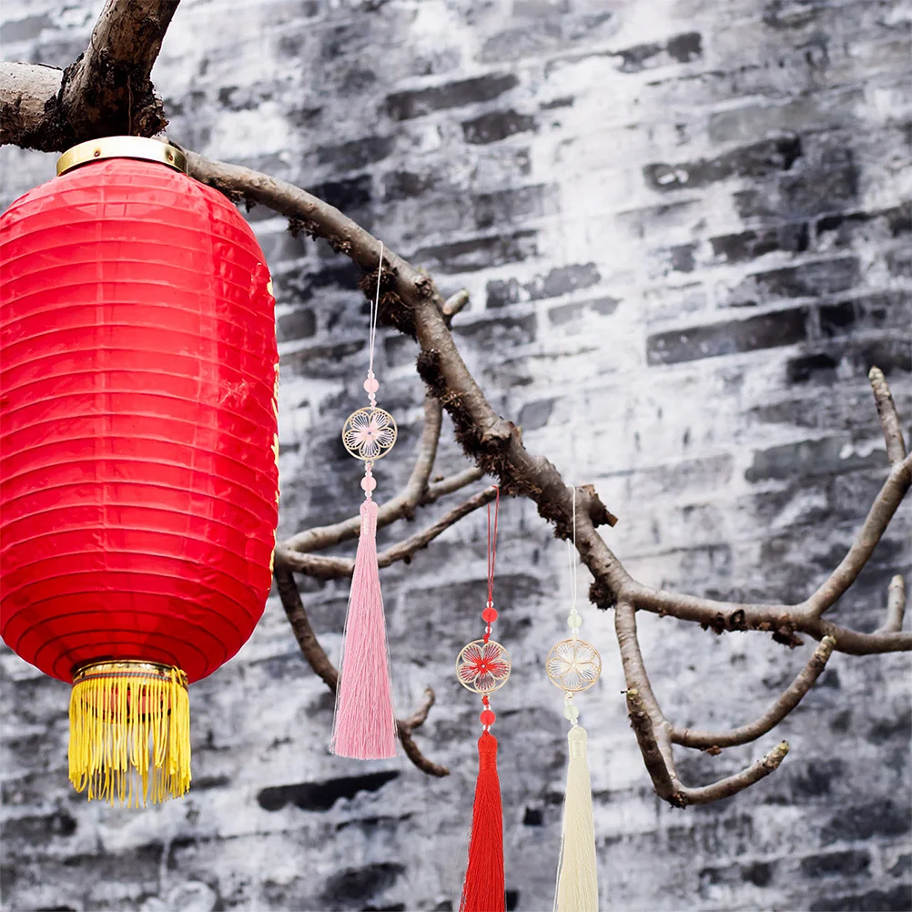 Diy красный кулон с кисточкой