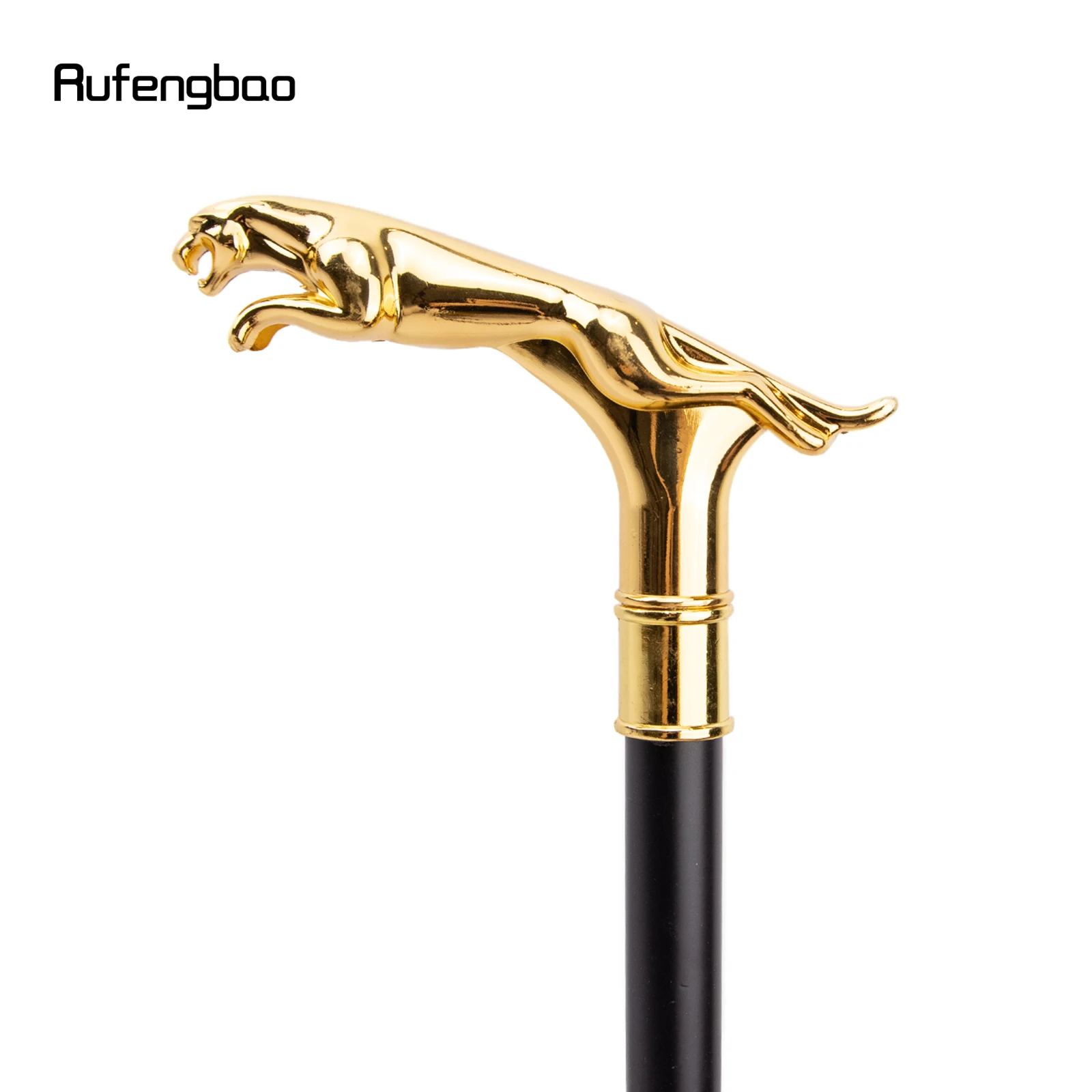 Золотой роскошный леопард с хвостом - Фотография_2