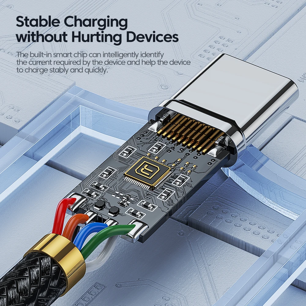 Toocki 100w 6a usb c кабель для - Фотография_6