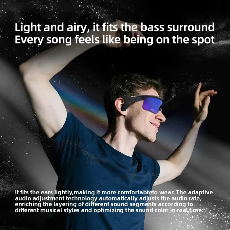 Polvcdg bluetooth-очки с костной проводимостью - Фотография_3