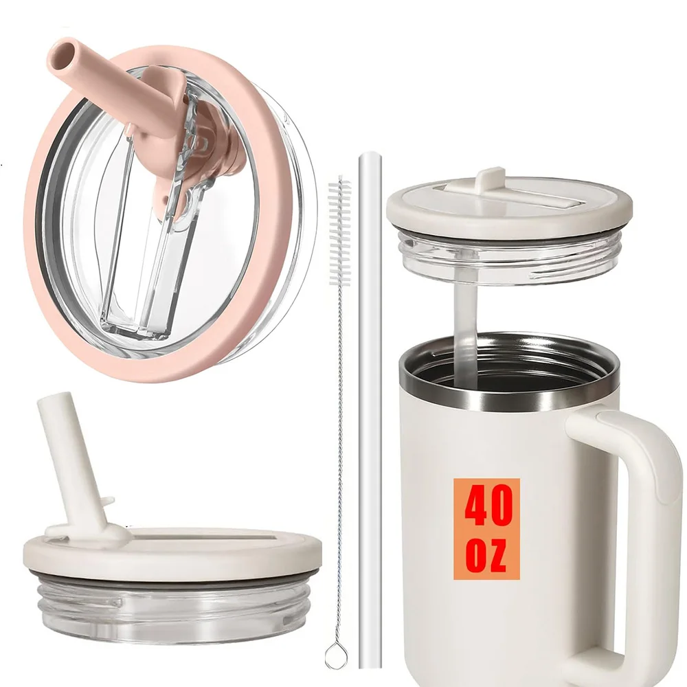 Откидная соломенная герметичная крышка на 40 унций для чашки стэнли