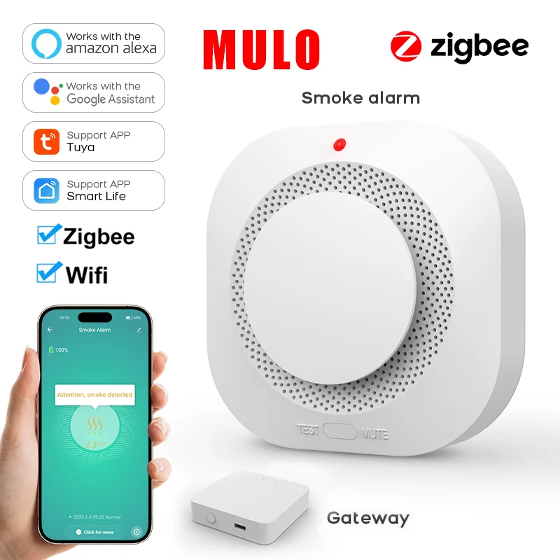Tuya zigbee wi-fi умный детектор