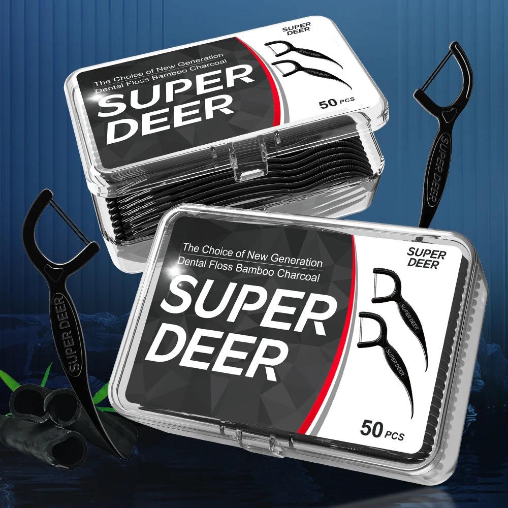 Зубная нить с двойной линией