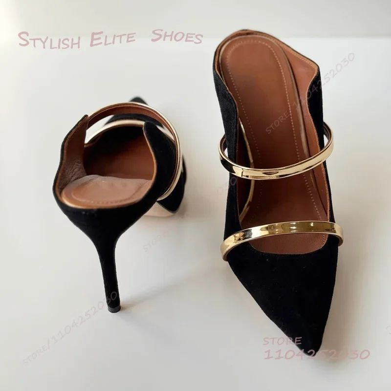 Темно-коричневые женские туфли-лодочки цвета хаки с лепестками по бокам - Фотография_5