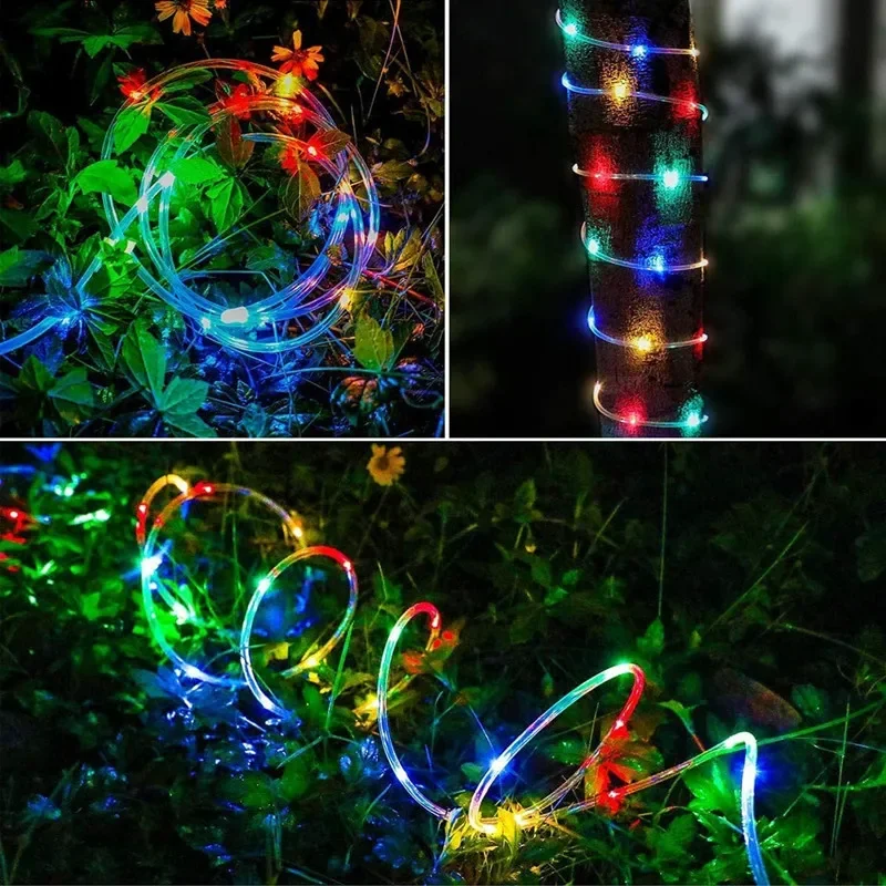 300led солнечная веревочная полоса - Фотография_4